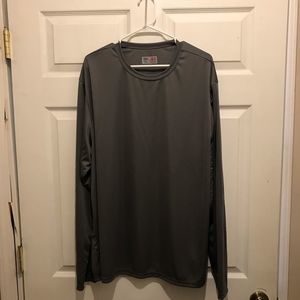 Mens A-4Long sleeve t shirt in size 2XL. Slate grey color